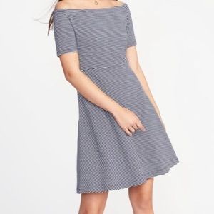Old Navy Navy Stripe Dress